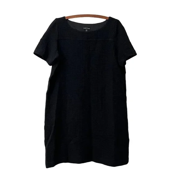 Eileen Fisher | Dresses | Eileen Fisher Black Waffle Knit Tencel Short Sleeve T Shirt Dress Size Large | Poshmark Eileen Fisher | Dresses | Eileen Fisher Black Waffle Knit Tencel Short Sleeve T Shirt Dress Size Large | Poshmark